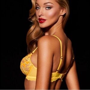 Honey Birdette Yellow Mia Bras